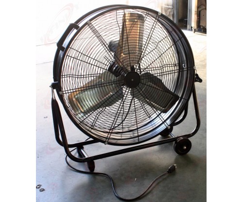 24" Industrial Drum / Barrel High Velocity Rolling Adjustable Fan Warehouse UL